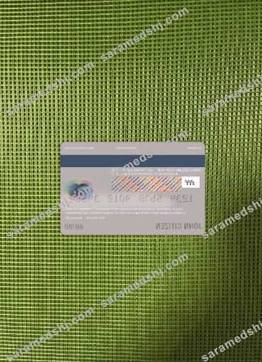 Australia Colonial first state bank master card photolook back